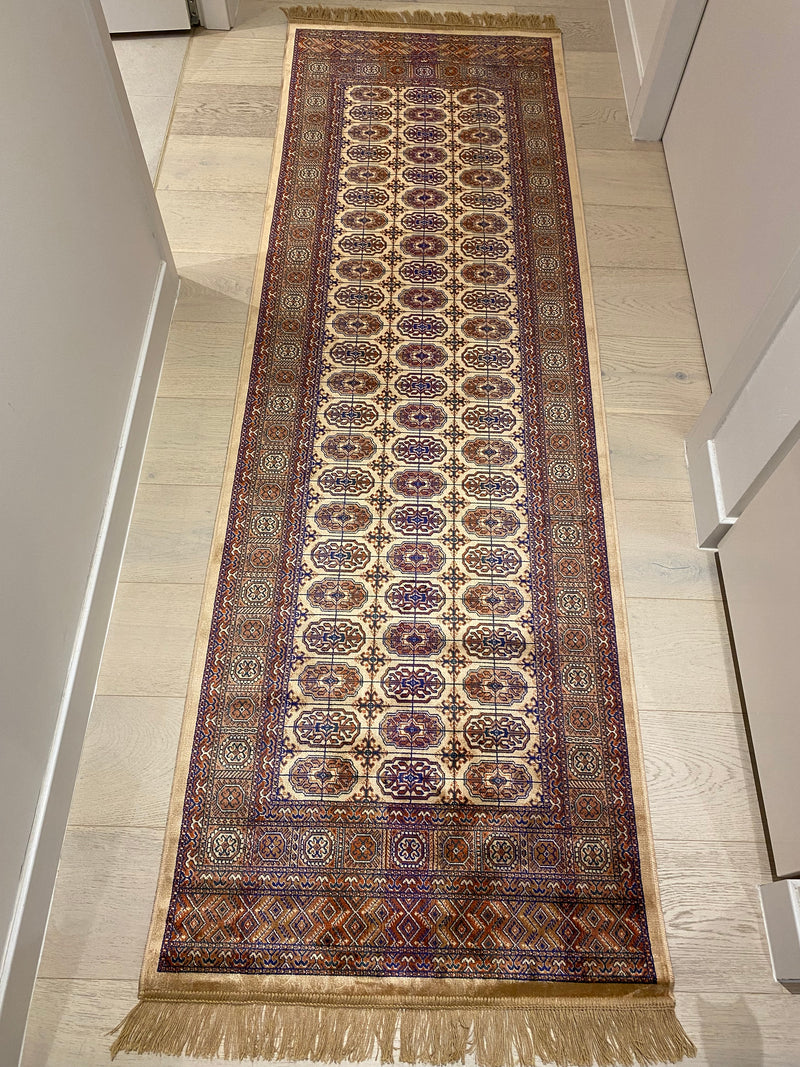 Shiraz Bokhara Beige Runner Rug