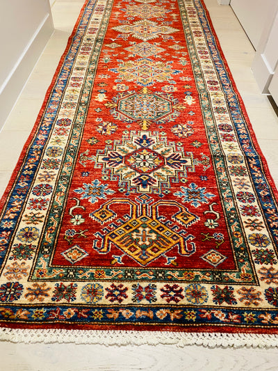 Kazak Super Fine Veggie Dye Rug (600-576) 369x77cm