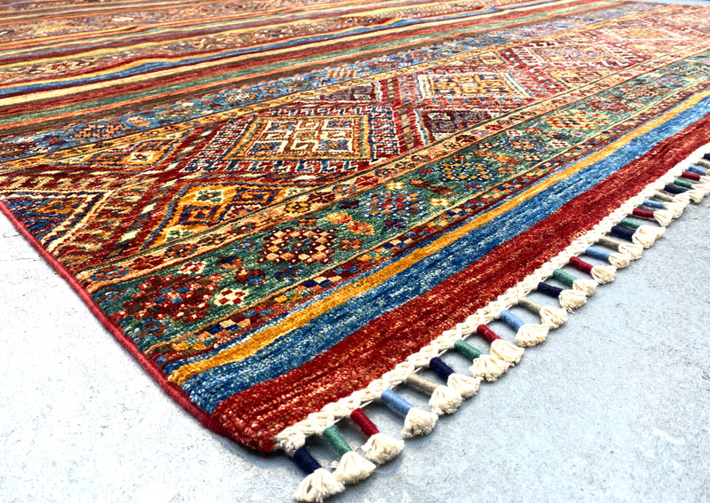 Kazak Suzani Khorjin Fine Veg Dye Rug (SKT550-1836) 325X200cm